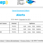 Herramientas de Productividad: TweetBeep 5 Herramientas de Productividad: TweetBeep alertas