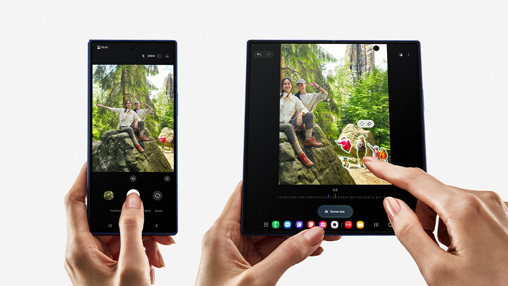 Samsung Galaxy Z Fold7: Innovador y más delgado con pantallas gigantes Samsung Galaxy Z Fold7 screen