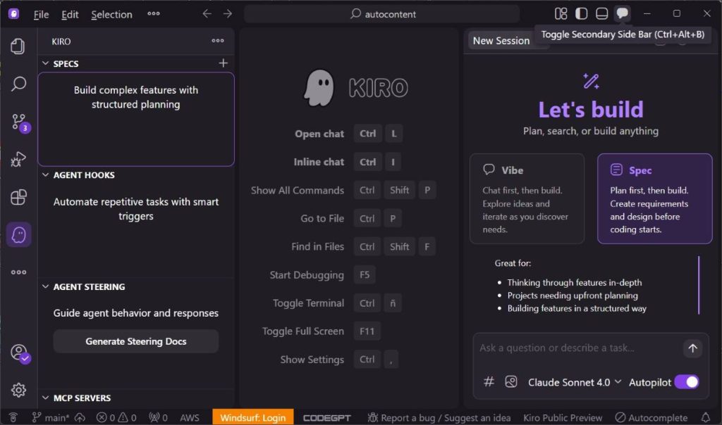 ¿Qué es Kiro?: El nuevo IDE de Amazon que transforma el desarrollo de prototipos a sistemas en producción kiro ide de amazon