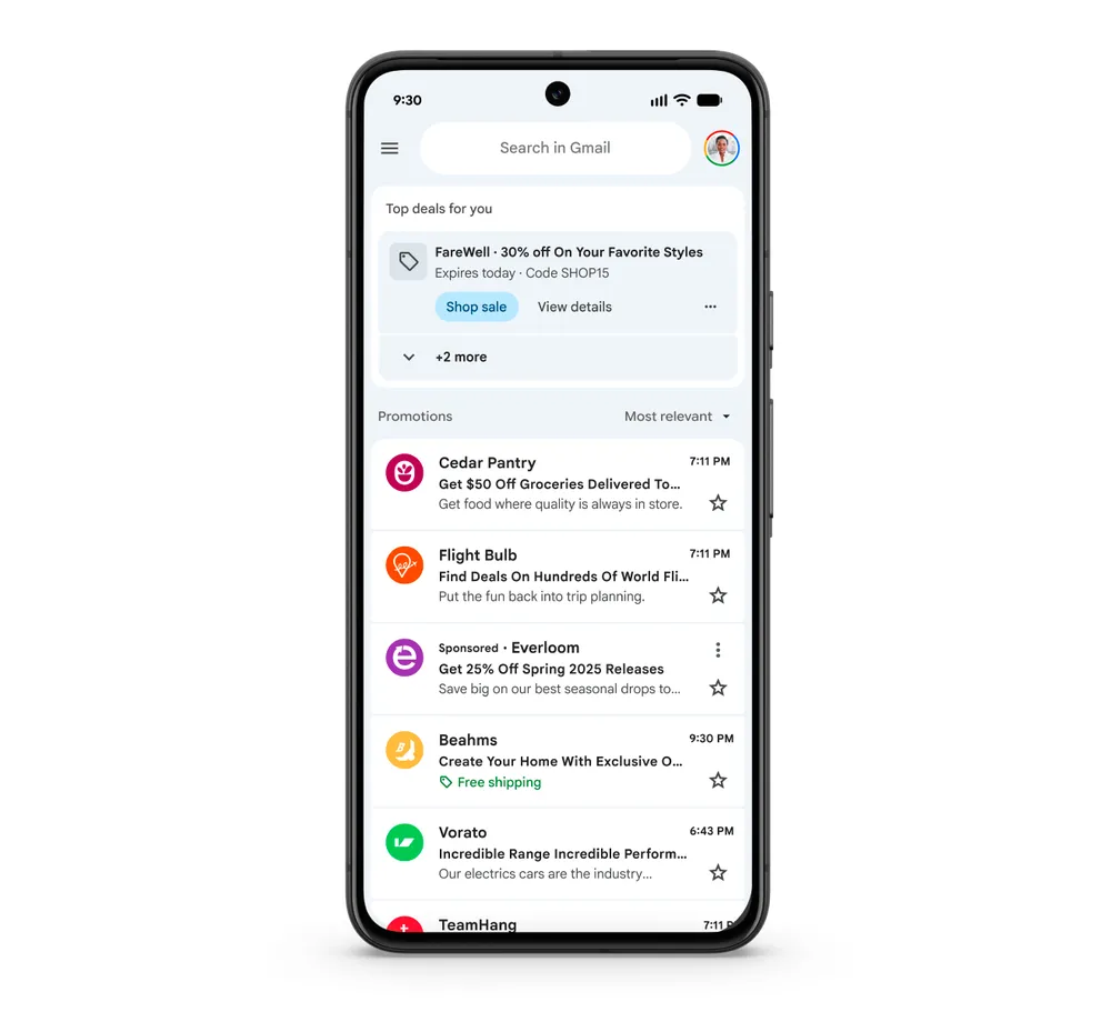 Google mostrará compras en Gmail en un nueva pestaña para rastrear entregas fácilmente compras en Gmail